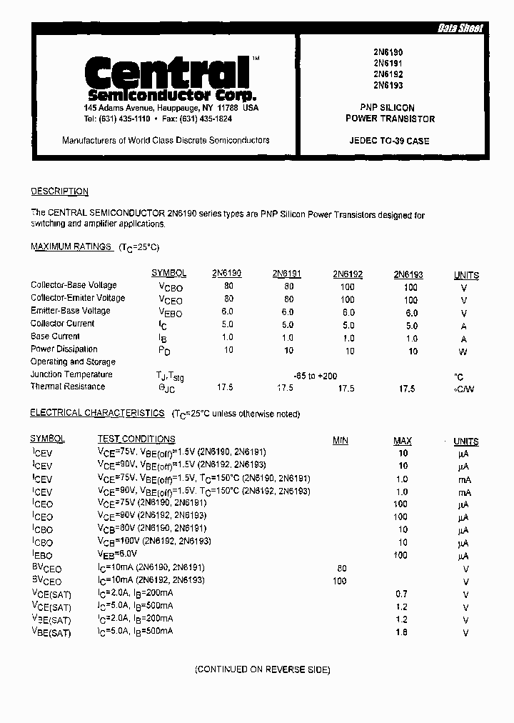 2N6191_5836778.PDF Datasheet