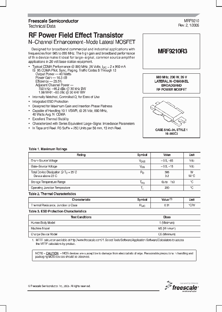 MRF9210R3_5837025.PDF Datasheet