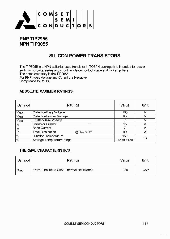 TIP3055_5822692.PDF Datasheet