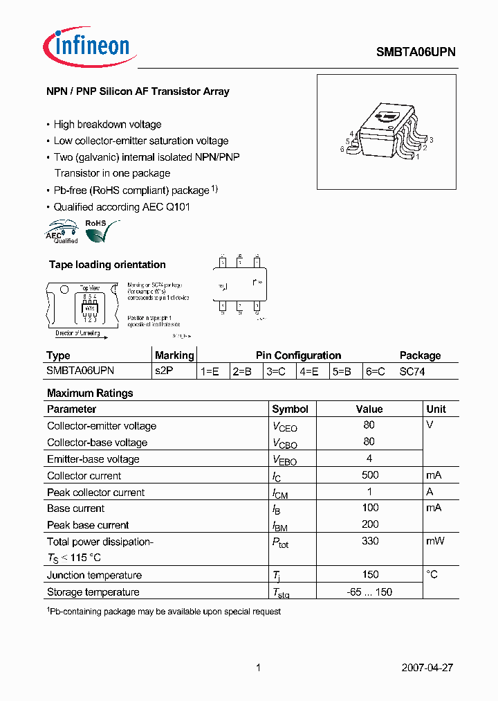 SMBTA06UPN_5844999.PDF Datasheet