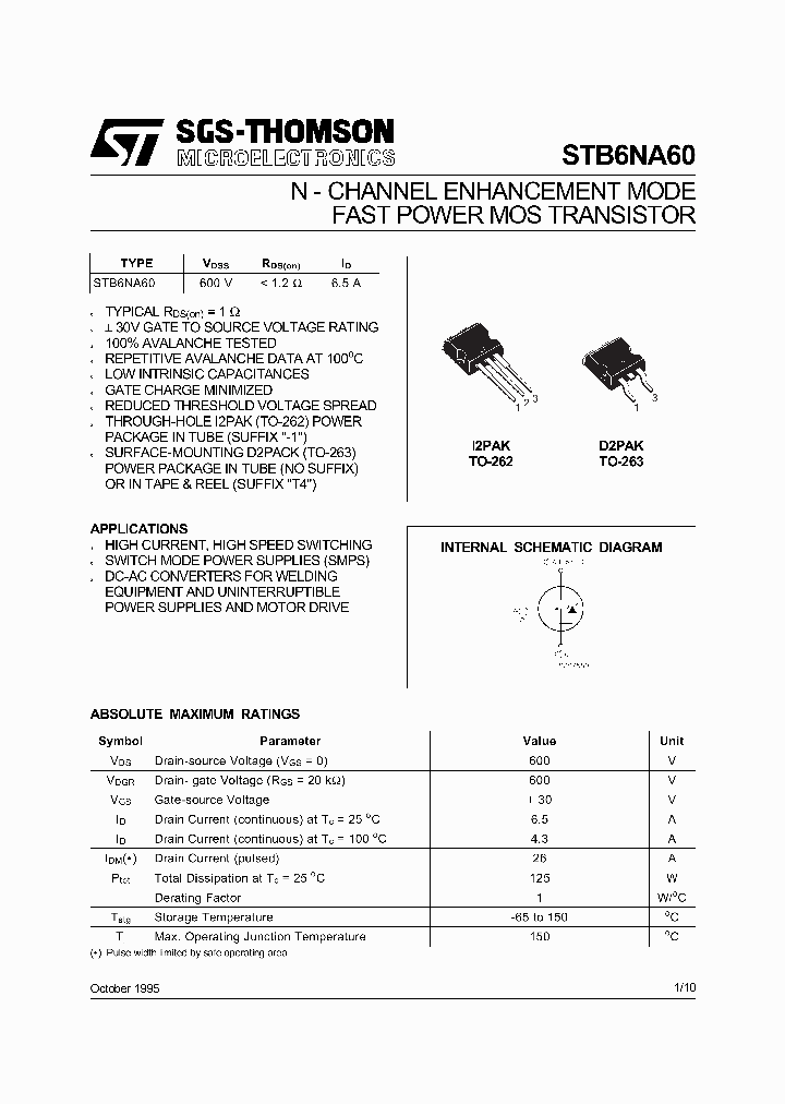 STB6NA60_5849810.PDF Datasheet