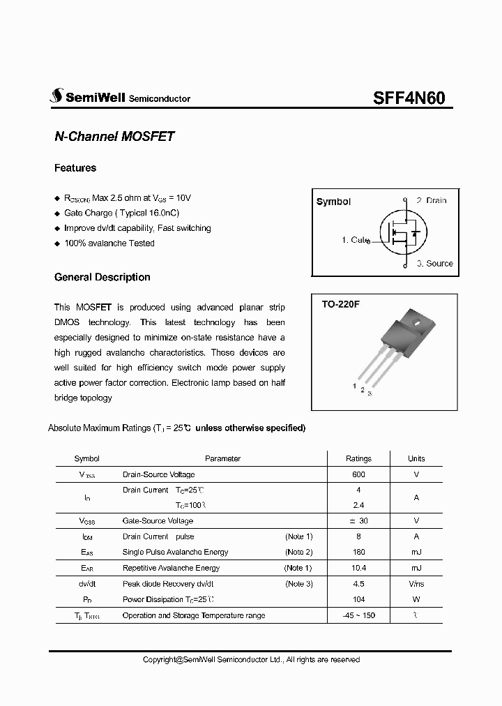 SFF4N6011_5853558.PDF Datasheet