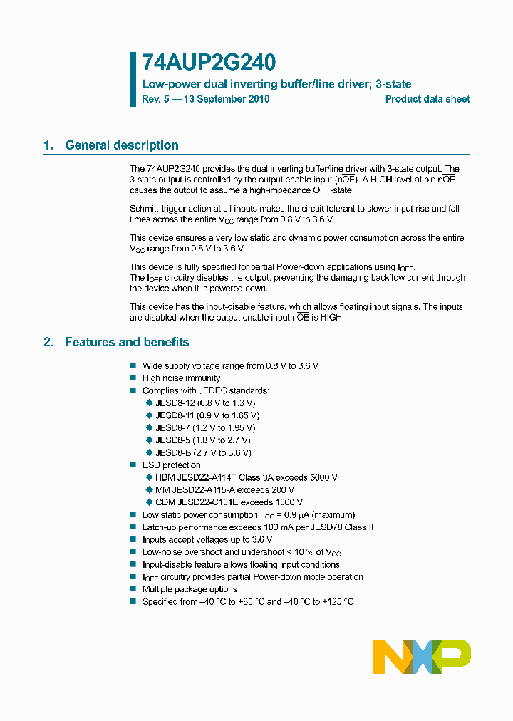 74AUP2G240GS_5866182.PDF Datasheet