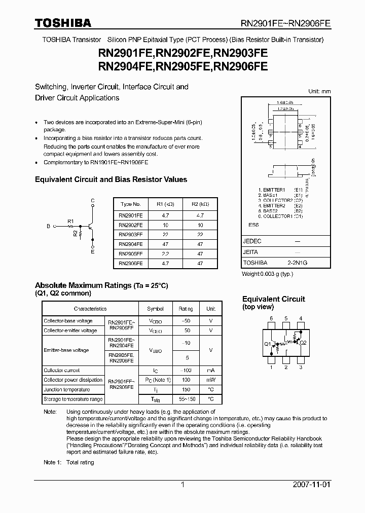 RN2901FE_5877572.PDF Datasheet