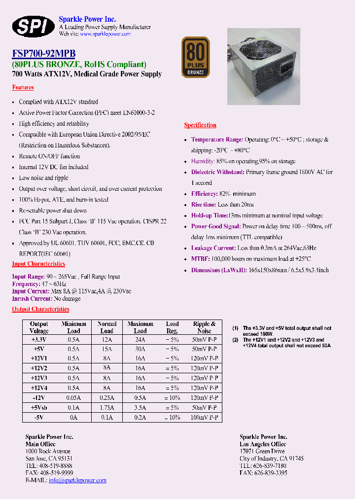 FSP700-92MPB_5890385.PDF Datasheet