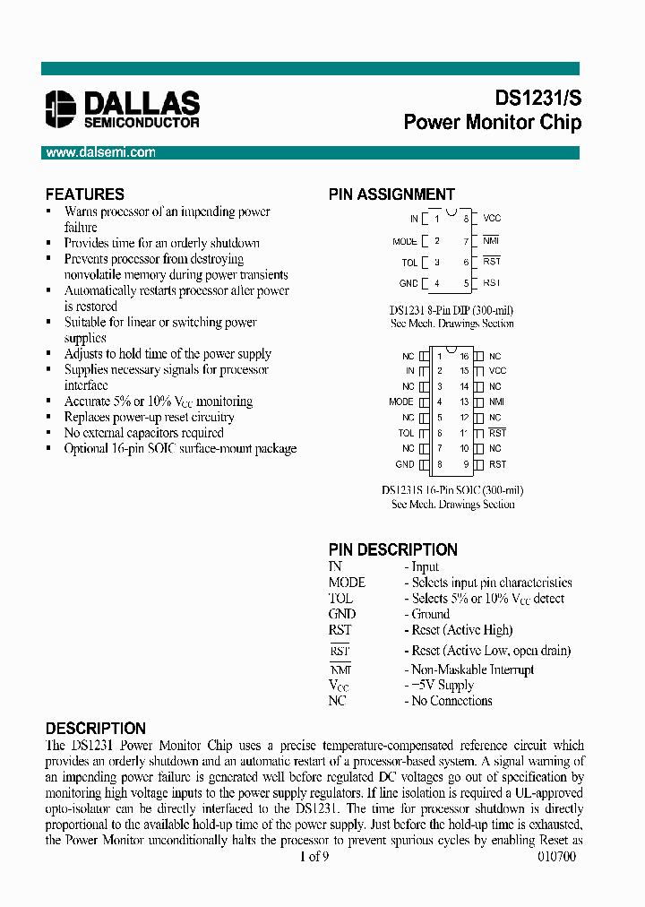 DS1231S-35TAMPR_5891235.PDF Datasheet