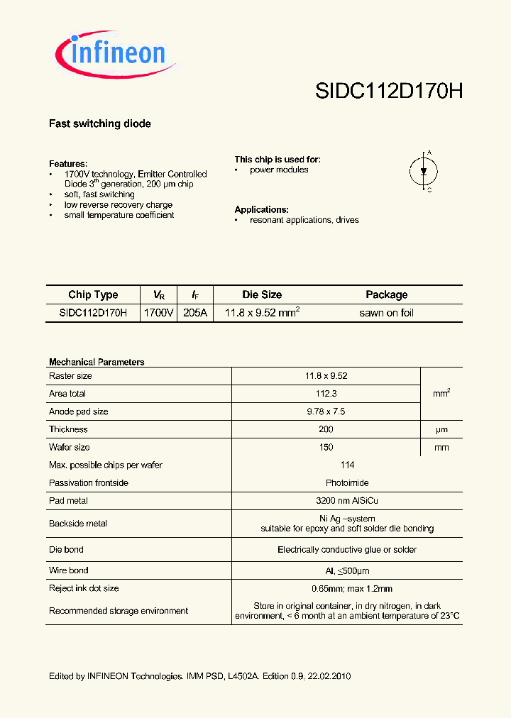 SIDC112D170H_5892106.PDF Datasheet