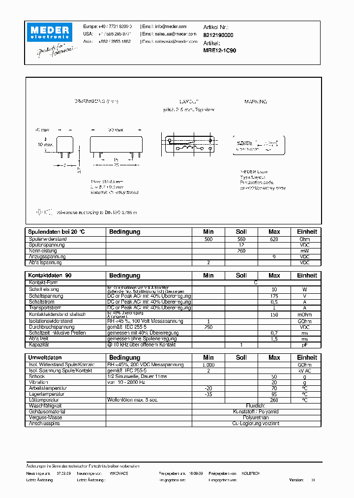 MRE12-1C90DE_5901783.PDF Datasheet