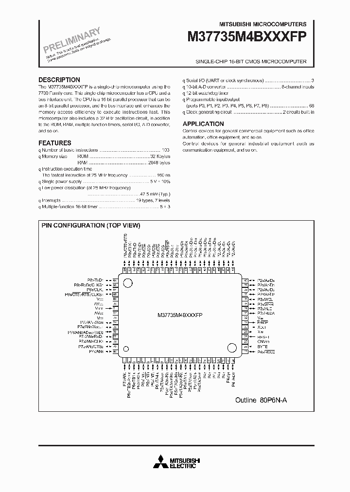 M37735M4BXXXFP_5896840.PDF Datasheet