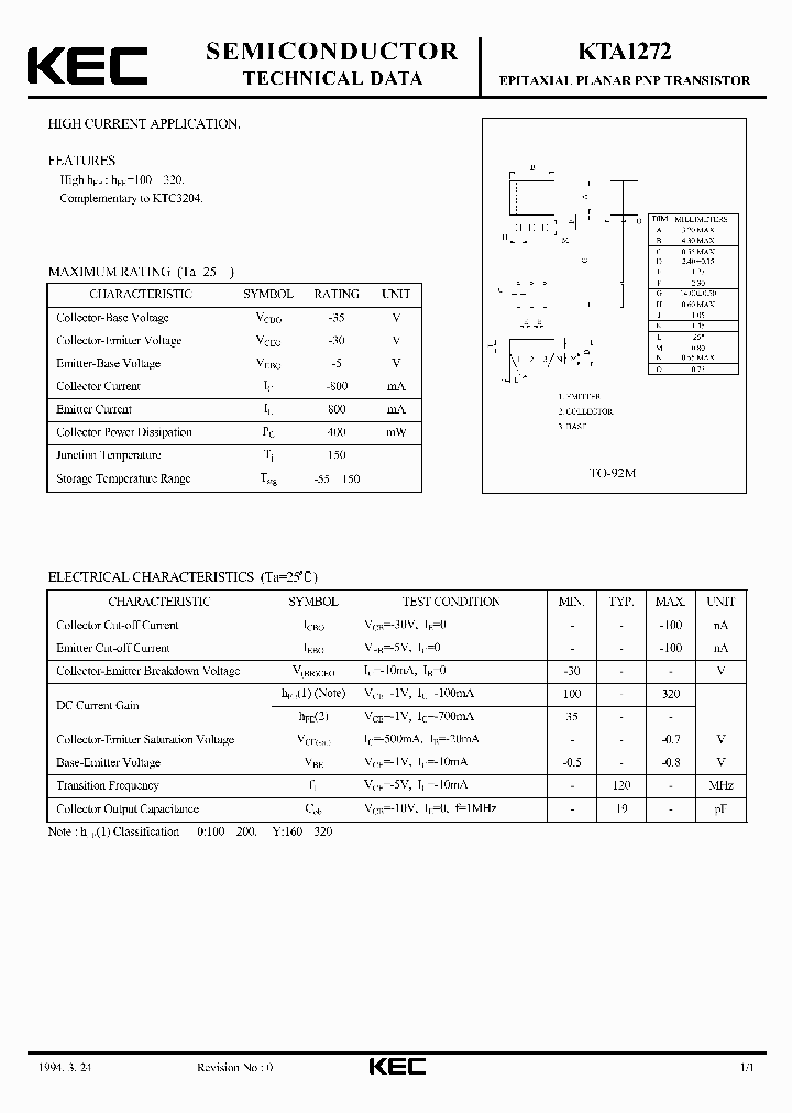 KTA1272_5896221.PDF Datasheet