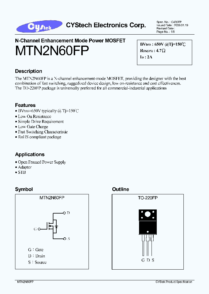 MTN2N60FP_5932666.PDF Datasheet