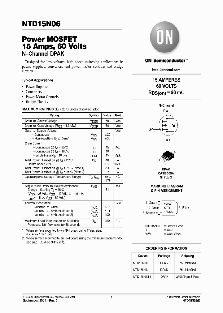 NTD15N06-D_5937015.PDF Datasheet