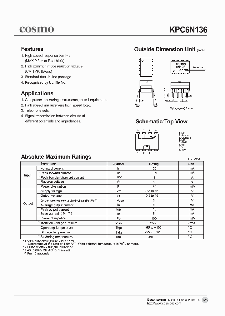 KPC6N136_5944356.PDF Datasheet