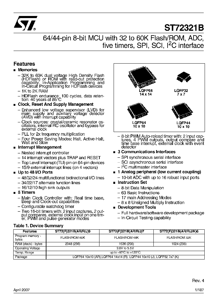 ST72F321BJ9T6_5951678.PDF Datasheet