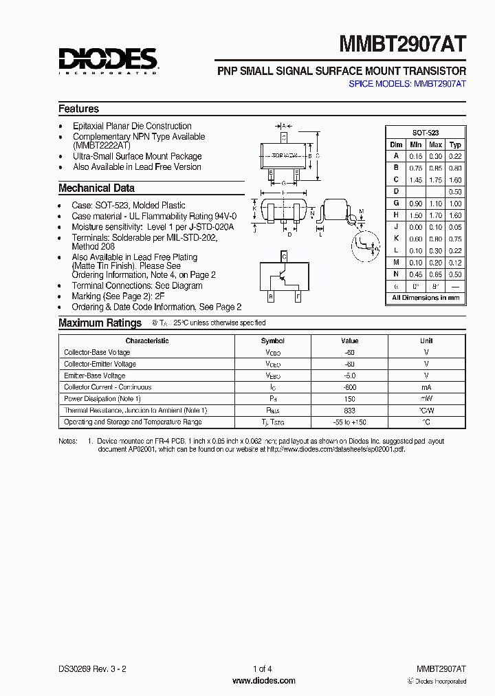 MMBT2907AT_5958509.PDF Datasheet