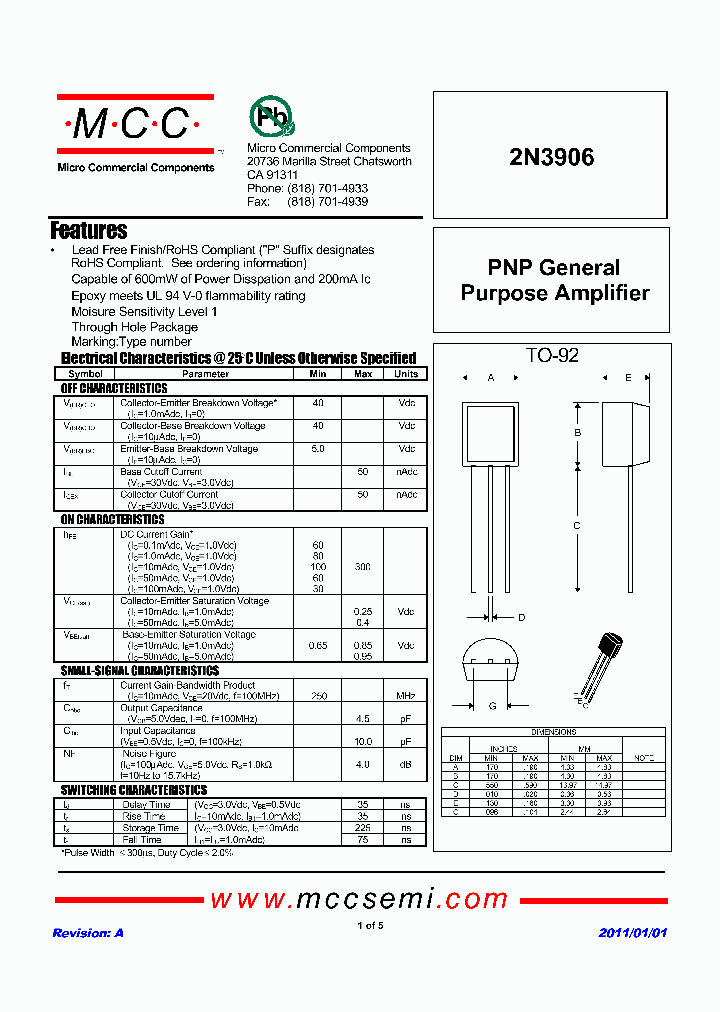 2N3906-AP_5985464.PDF Datasheet