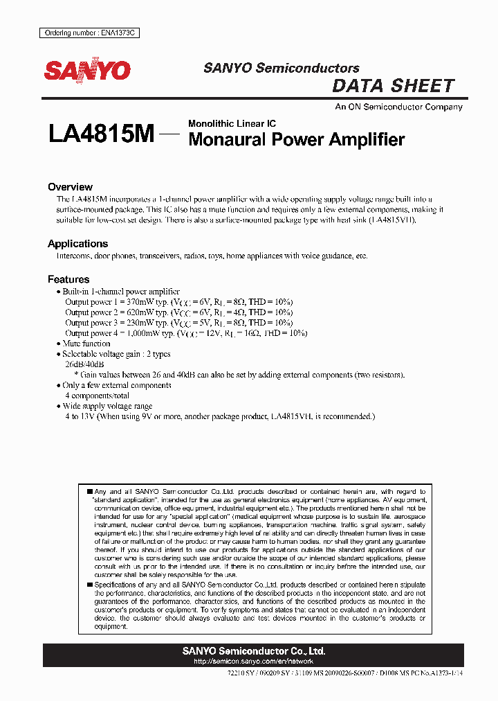 LA4815M10_5997163.PDF Datasheet