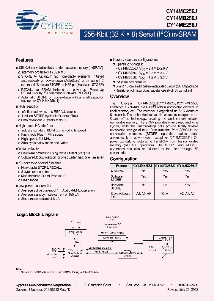 CY14MB256J2-SXI_5998323.PDF Datasheet