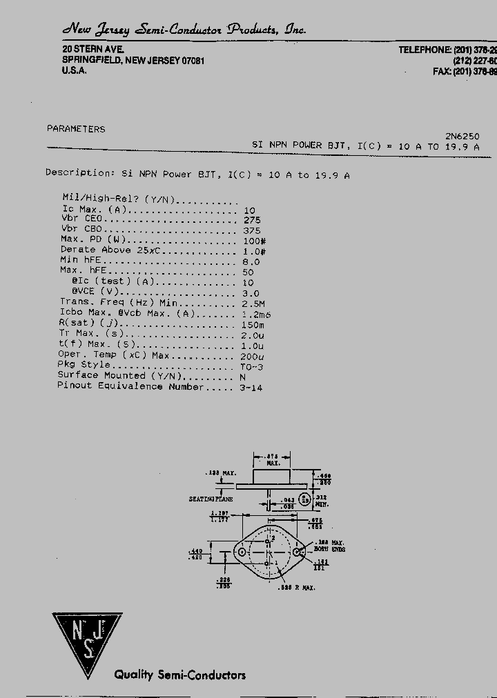 2N6250_6007232.PDF Datasheet