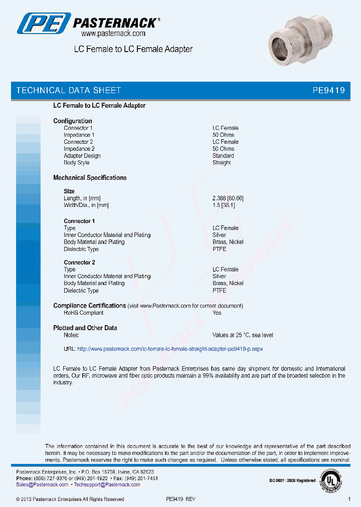 PE9419_6011205.PDF Datasheet