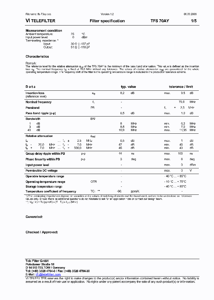 TFS70AY_6017498.PDF Datasheet