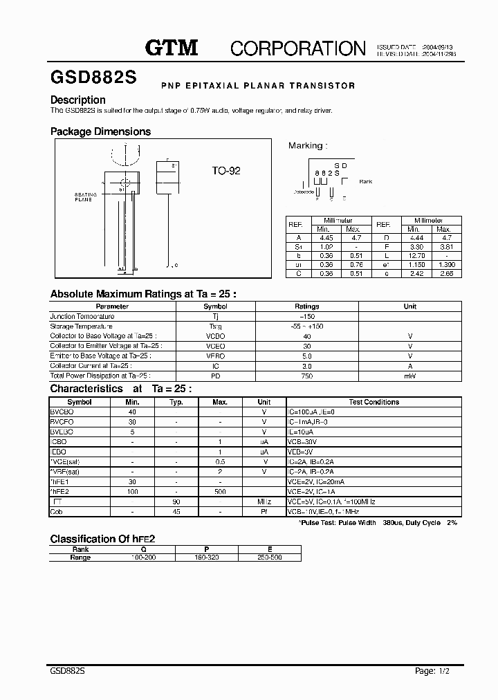 GSD882S_6025153.PDF Datasheet