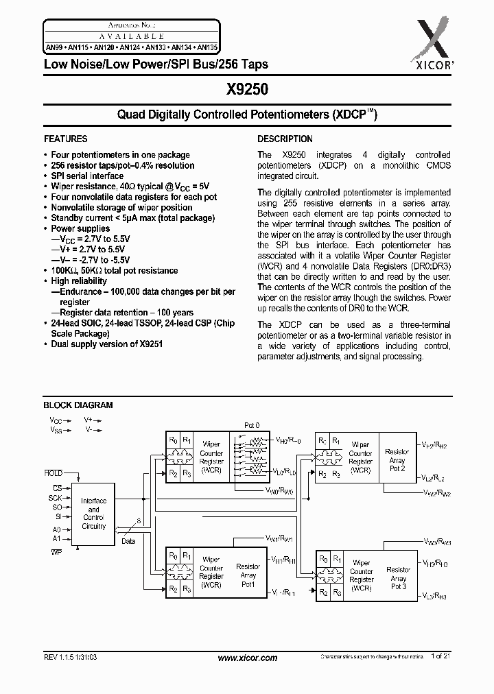 X9250TS24I_6025391.PDF Datasheet