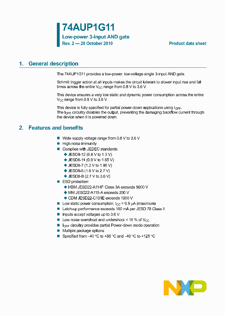 74AUP1G11GM_6029540.PDF Datasheet