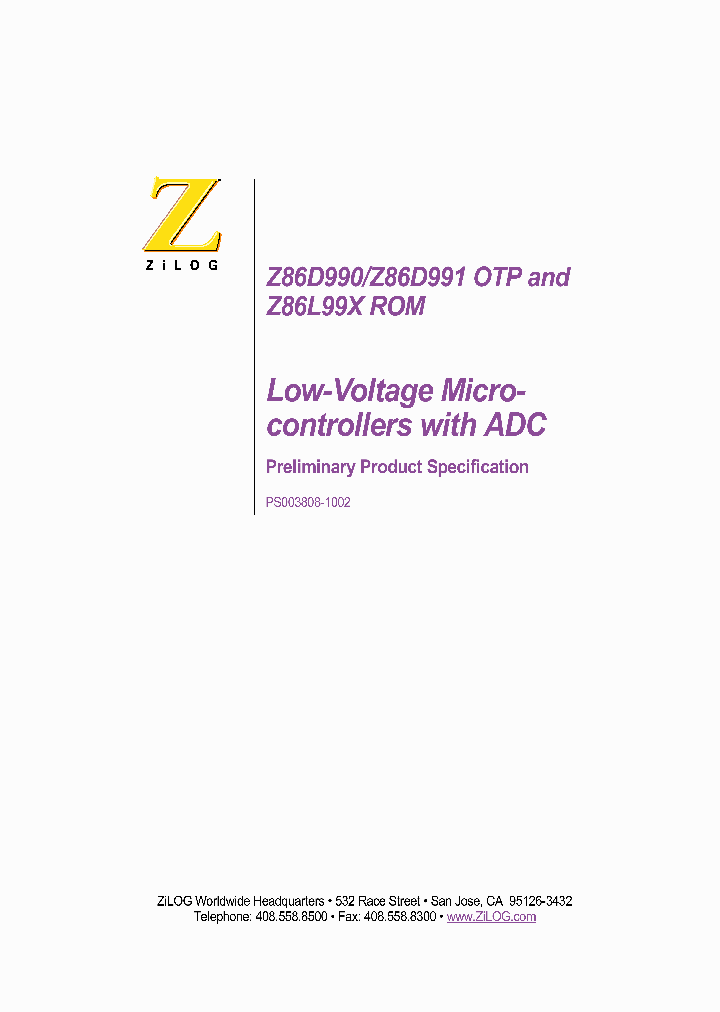 Z86L997SZ008SC_6097567.PDF Datasheet