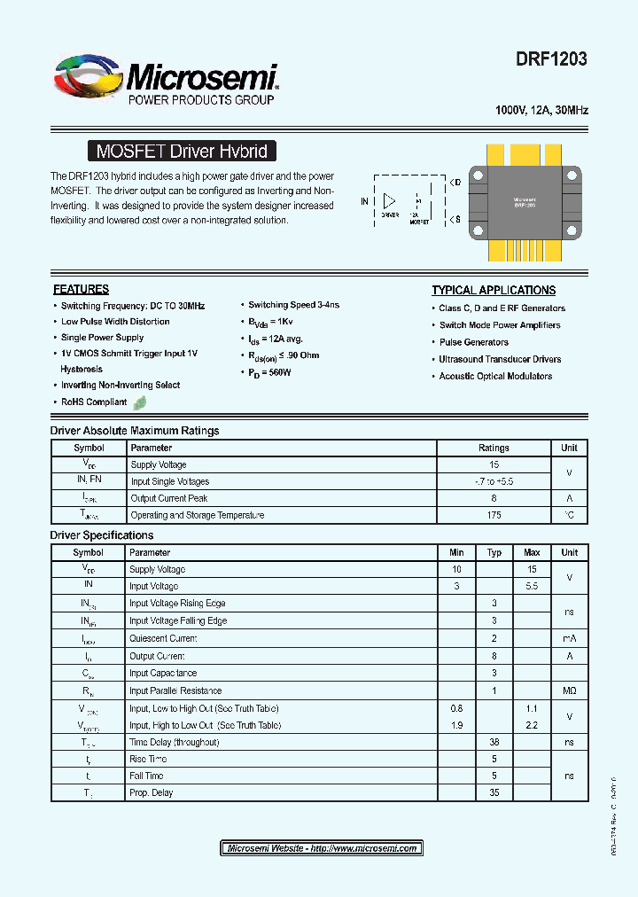 DRF1203_6166190.PDF Datasheet