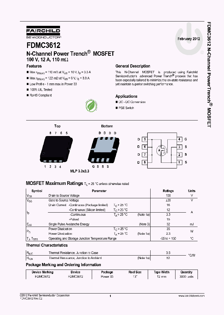 FDMC3612_6169692.PDF Datasheet