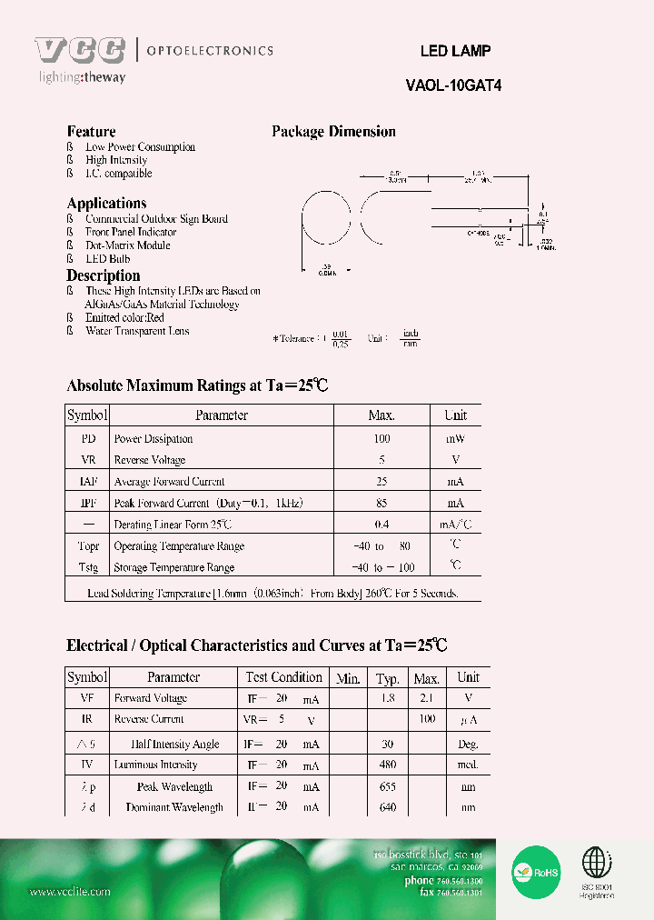 VAOL-10GAT4_6170686.PDF Datasheet