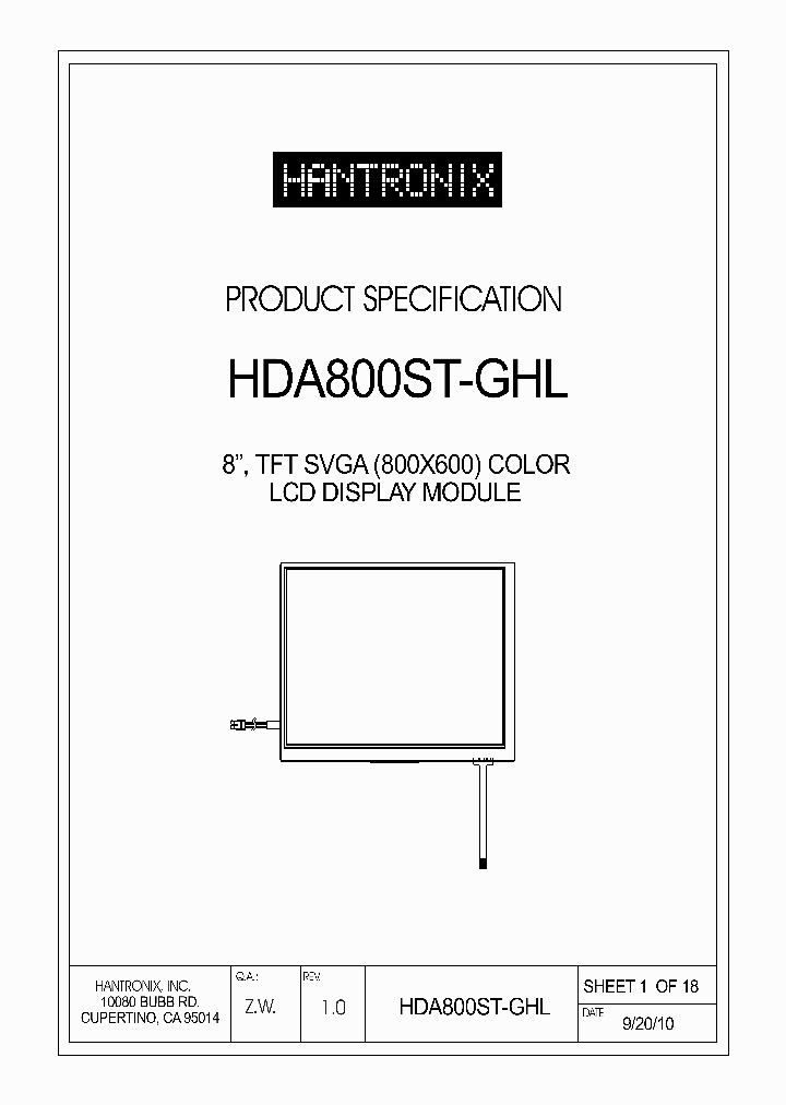 HDA800ST-GHL_6172844.PDF Datasheet