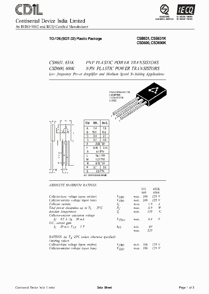 CSD600KF_6176470.PDF Datasheet