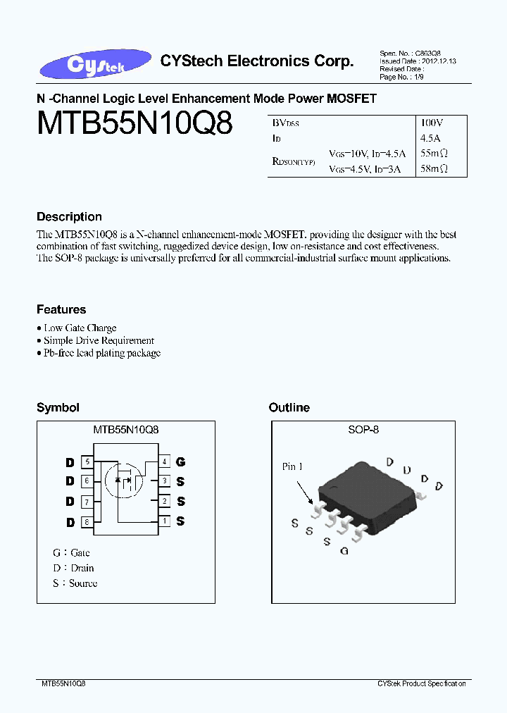 MTB55N10Q8_6198245.PDF Datasheet