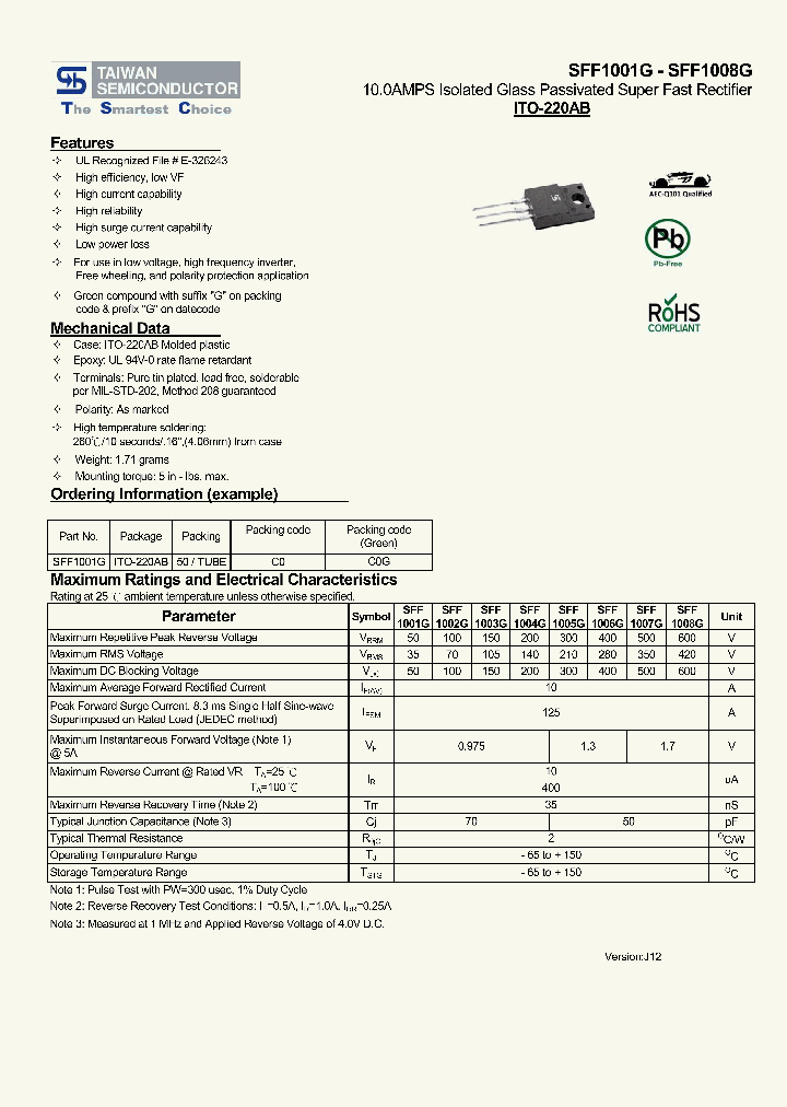 SFF1001G13_6197930.PDF Datasheet