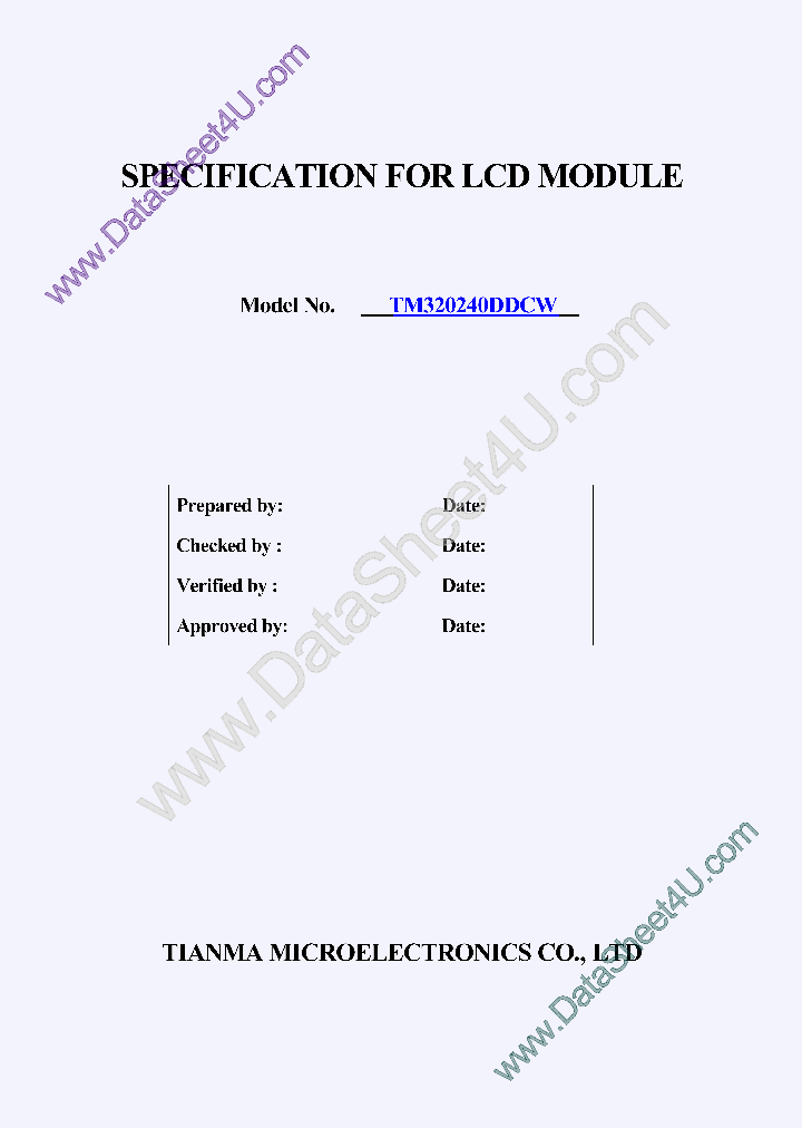 TM320240DDCW_6216390.PDF Datasheet