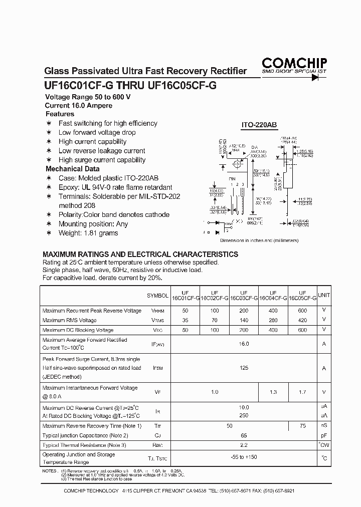 UF16C05CF-G_6226445.PDF Datasheet