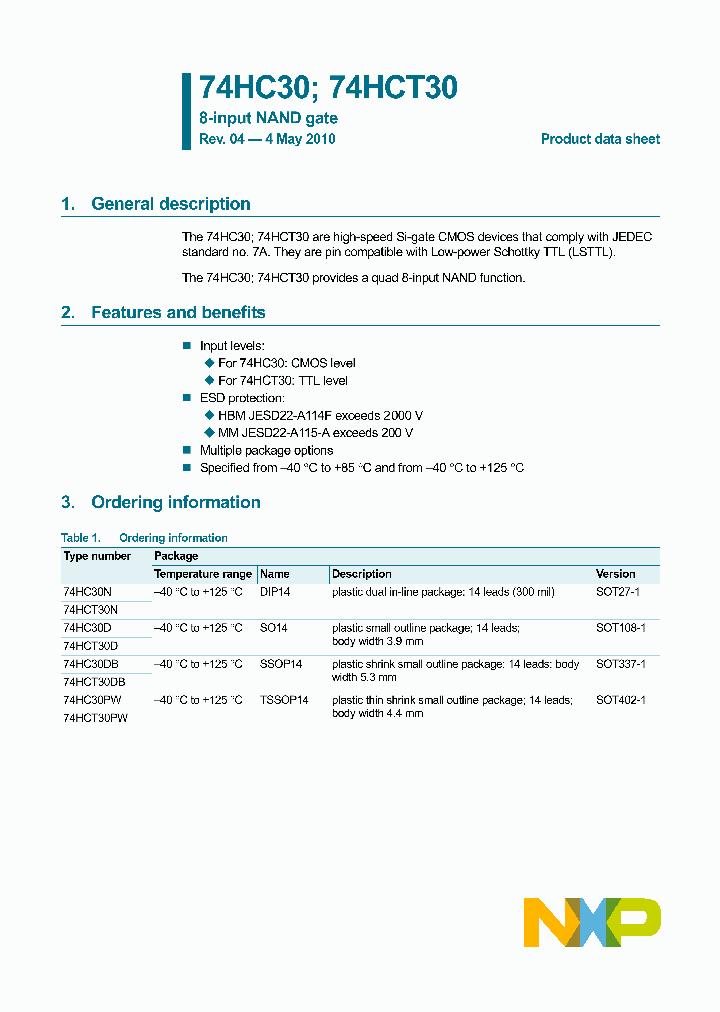 74HCT30D_6256833.PDF Datasheet