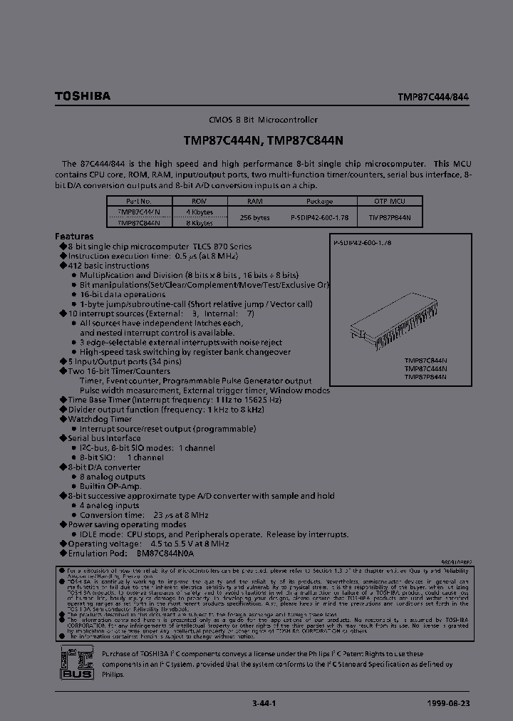 TMP87P844N_6269149.PDF Datasheet