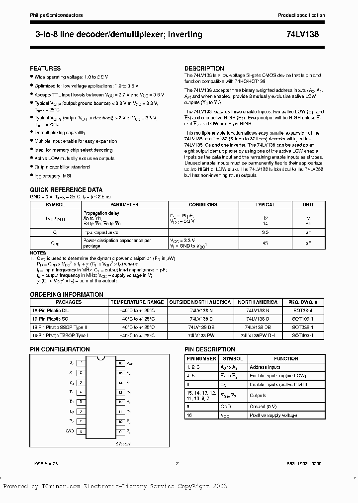 74LV138D-T_6297285.PDF Datasheet