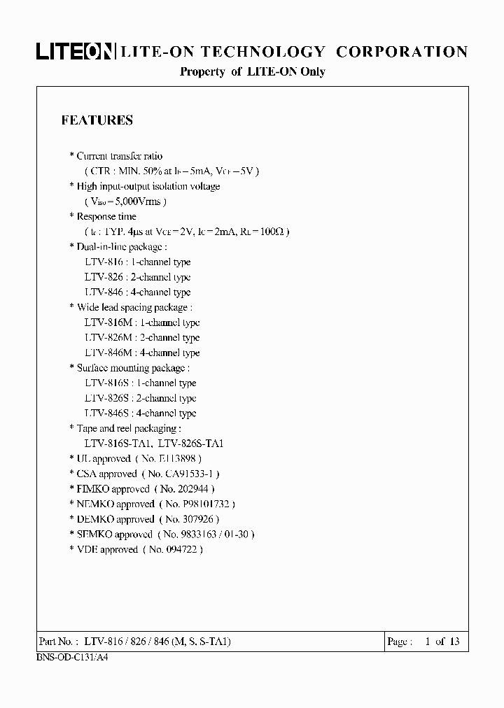 LTV-826S_6347792.PDF Datasheet