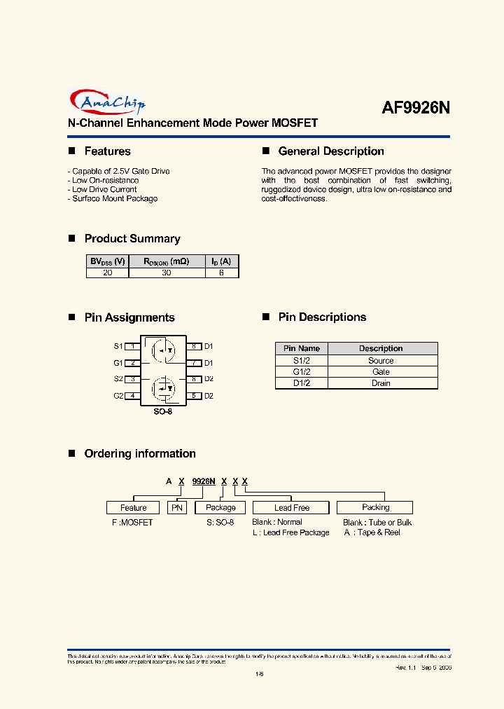 AF9926NSLA_6407996.PDF Datasheet
