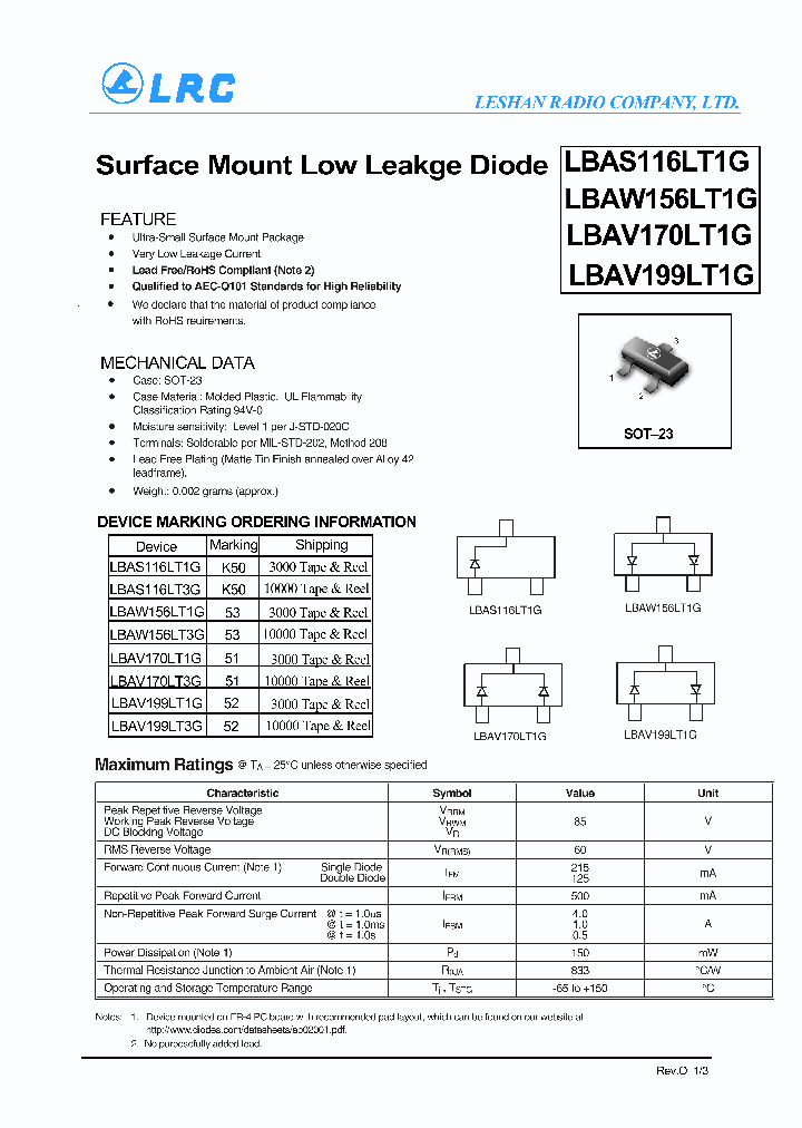 LBAV170LT3G_6413707.PDF Datasheet