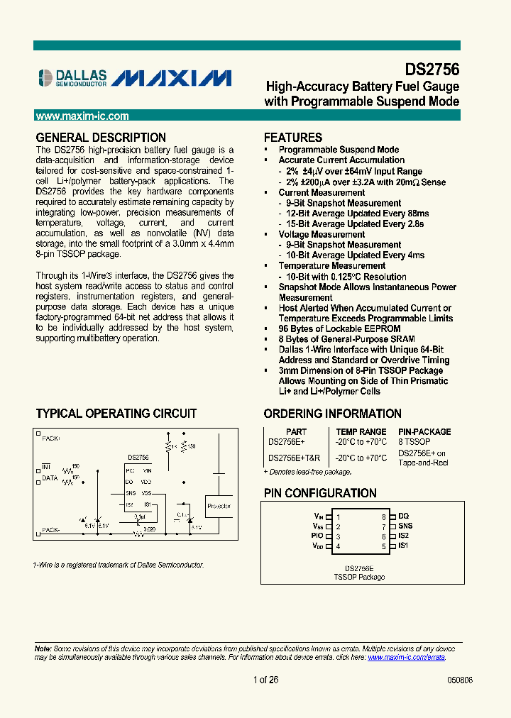 DS2756E_6425546.PDF Datasheet