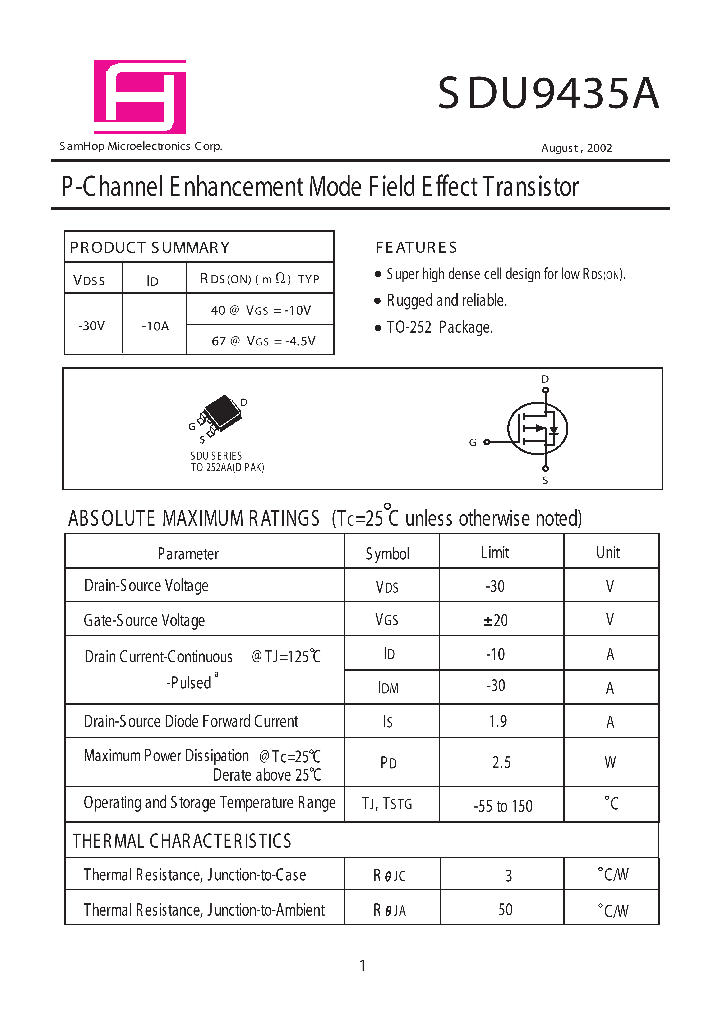 SDU9435_6441743.PDF Datasheet