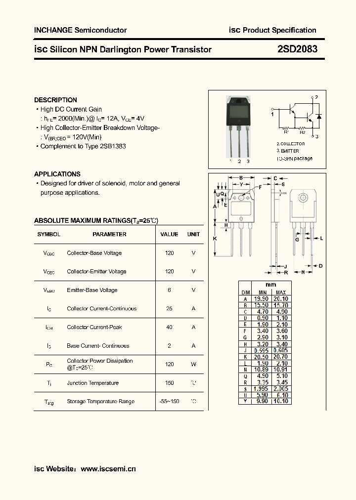 2SD2083_6450744.PDF Datasheet