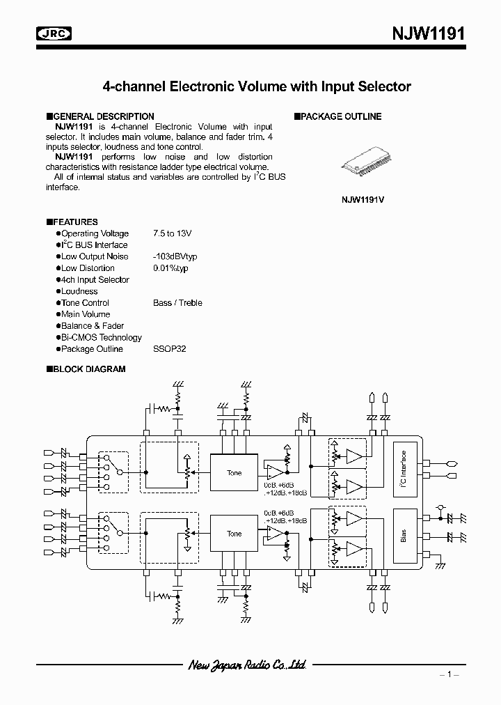 NJW1191V-TE1_6451665.PDF Datasheet