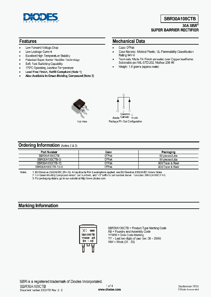 SBR30A100CTB_6465117.PDF Datasheet