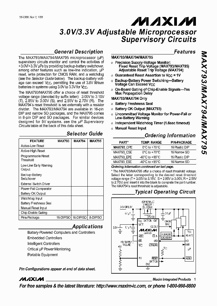 MAX793_6496348.PDF Datasheet
